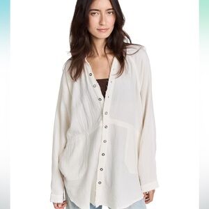 free people summer daydream button down with pockets